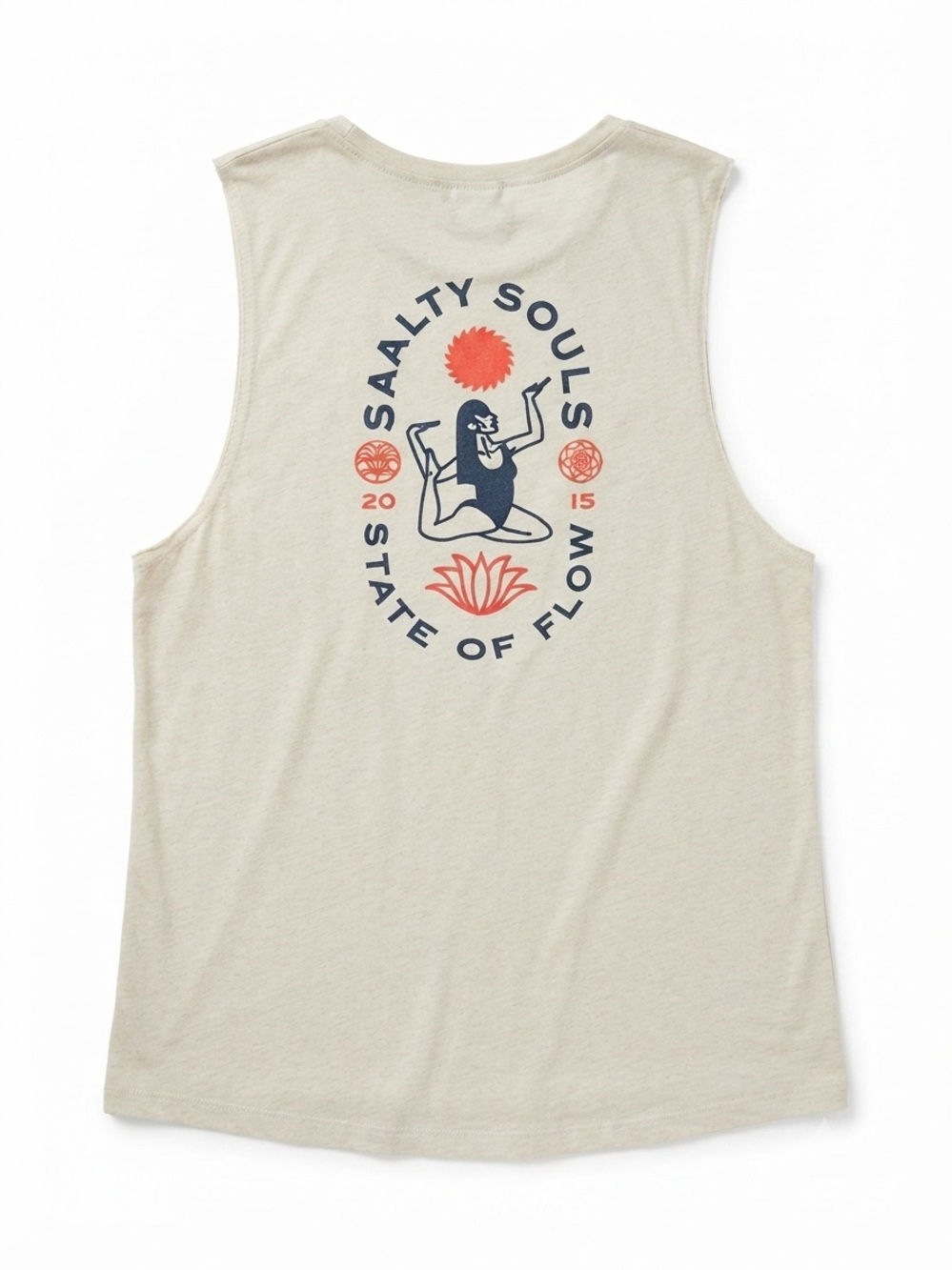 Salty Souls  Cream 'State of Flow' Graphic Tank, boho, hippie, coconutgirl